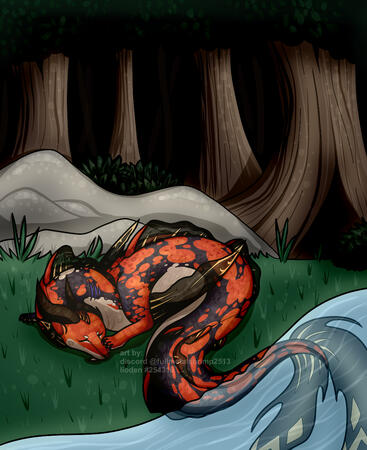 Fullbody + mixed shading + scene background